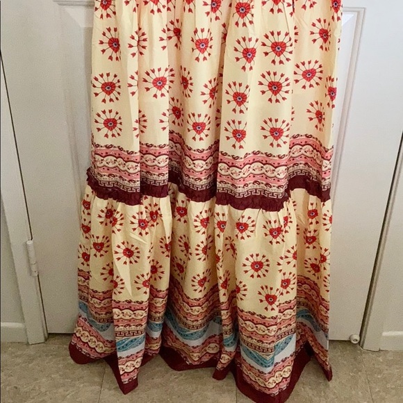 Latiste By Amy Vintage Boho Print Maxi Dress with Pearl - Picture 4 of 13